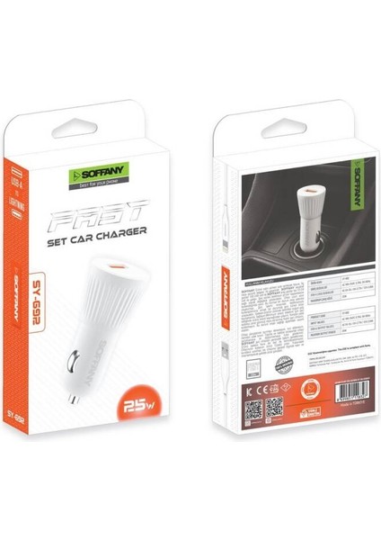 SY-692 25W Lightning Araç Şarj & Data Kablosu fırsatları