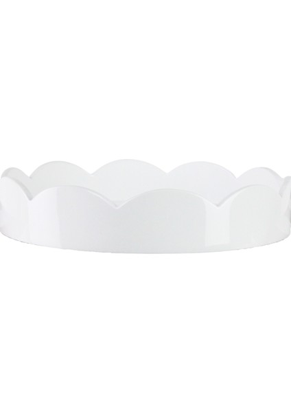 Scallop Tray White