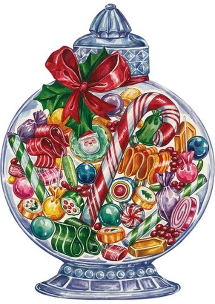Die-Cut Candy Jar Placemat - 12 Sheets