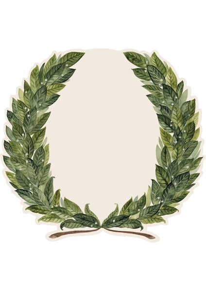 Die-Cut Laurel Wreath Palcemat- 12 Sheets