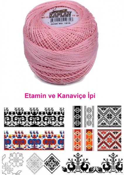 Kaplan Etamin ve Kanaviçe Ipi 8 No Kod/renk: 1016 - fiyatları