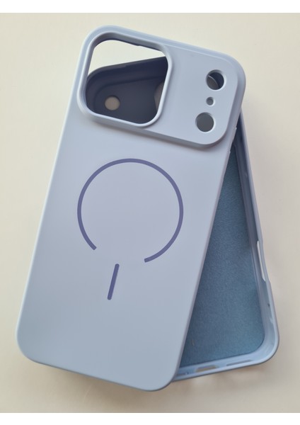 iPhone 17 Pro Magsafe ile Uyumlu Yumuşak Soft Mükemmel Manyetik Esnek Lansman Silikon Kılıf