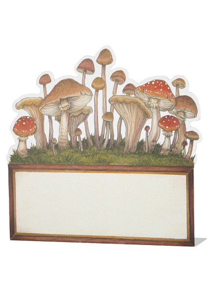 Mushroom Place Card - Pack Of 12