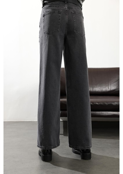 Füme Yüksek Bel Wide Leg Jean indirimleri