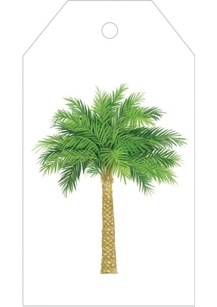 Palm Tree Gift Tags 4 Hanging Ornament Gift Tags Per Package