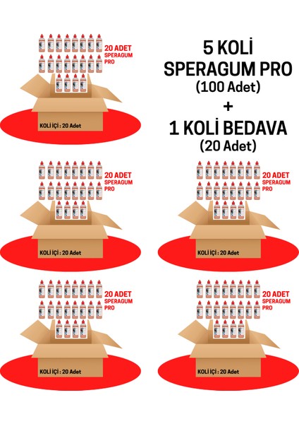 Speragum Pro 5 Koli (100 Adet) +1 Koli Bedava (20 Adet)