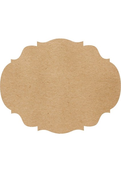 Die Cut Kraft French Frame Placemat - 12 Sheets