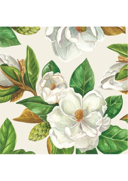 Magnolia Cocktail Napkin - Pack Of 20