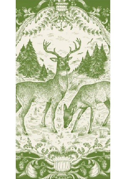 Fable Toile Guest Napkin - Pack Of 16