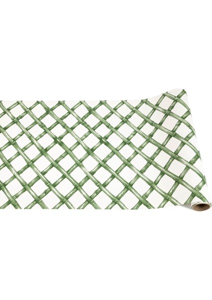 Green Lattice Runner 20"X25'
