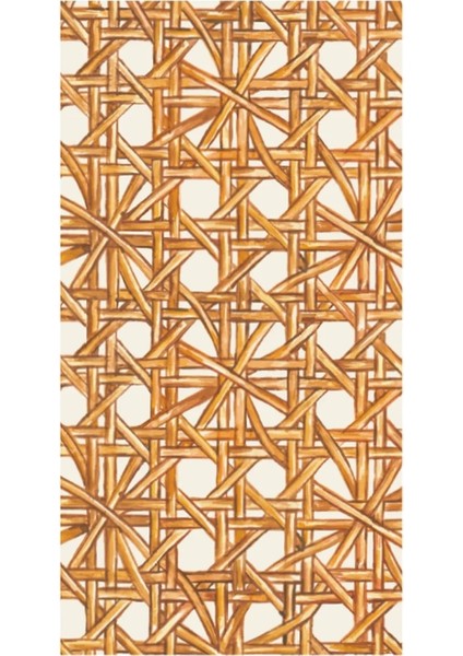 Rattan Weave Guest Napkin Pack Of 16