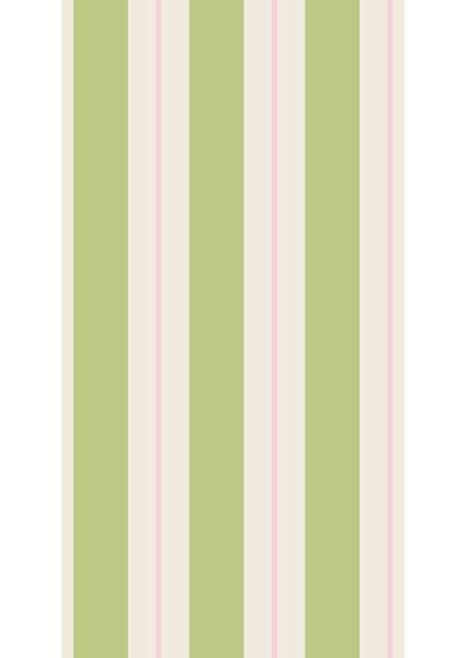 Green & Pink Awning Stripe Guest Napkin Pack Of 16