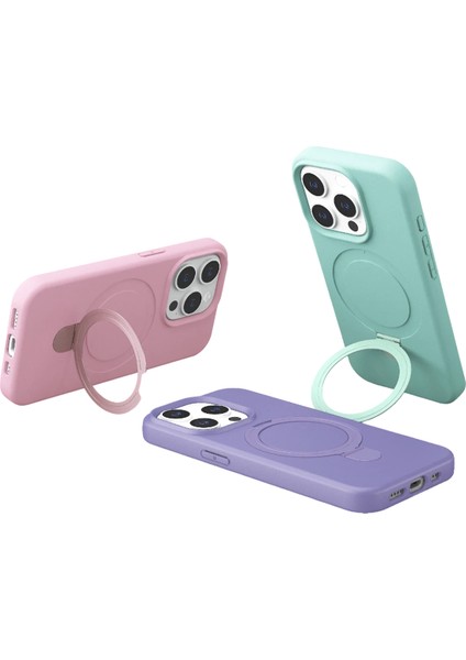 More-Tr Newface Apple Iphone 14 Pro Max Regal Magsafe Standlı Kapak - Turuncu indirimleri