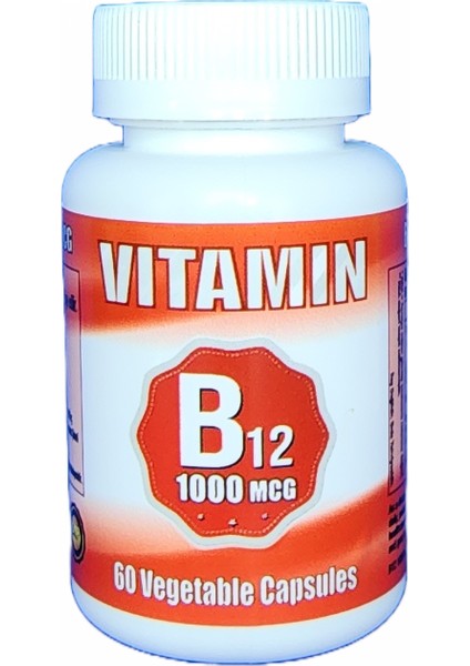 Vitamin B12 1000MCG 60 Capsules | Vitamin B12 1000MCG 60 Kapsül