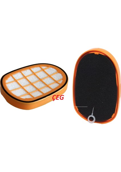 Uyumlu Fc 6812 Süpürge Hazne Filtresi Turuncu Çeg