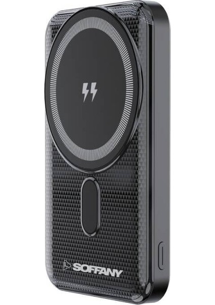 BR-022 10.000 mAh Magsafe P.Bank Hızlı Şarj Type-C + USB Giriş-Çıkış