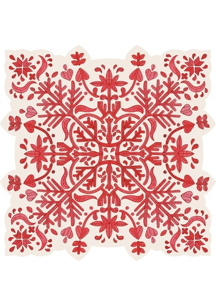 Die Cut Fair Isle Snowflake Placemat 12 Sheets