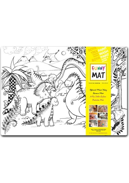 Funny Mat - Dinozorlar Çağı - 33,5X48CM
