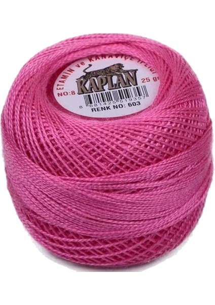 Kaplan Etamin ve Kanaviçe Ipi 8 No Kod/renk: 603 -