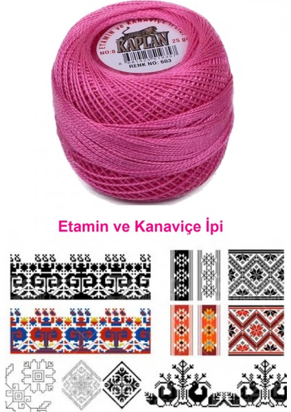 Kaplan Etamin ve Kanaviçe Ipi 8 No Kod/renk: 603 - fiyatları
