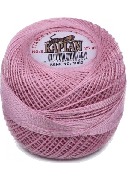Kaplan Etamin ve Kanaviçe Ipi 8 No Kod/renk: 1002 -
