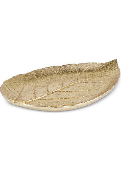 Leaf Dekoratif Tabak Gold 21X15X2,5 cm fırsatları