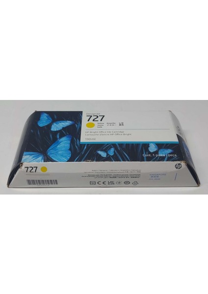 Hp 727 B3P21A Yellow Kartuş 130ML fiyatları