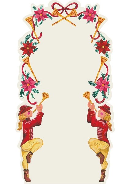 Pipers Piping Table Card Pack Of 12