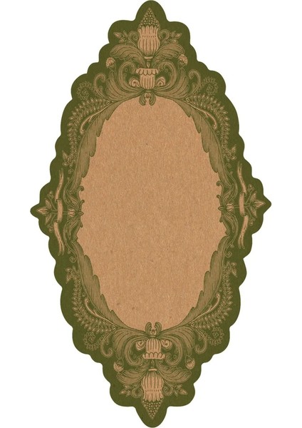 Moss Fable Toile Table Card - Pack Of 1