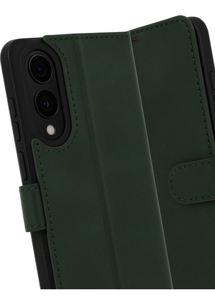 More-Tr Newface Samsung Galaxy S25 Edge Trend S Plus Kapaklı Kılıf - Koyu Yeşil indirimleri