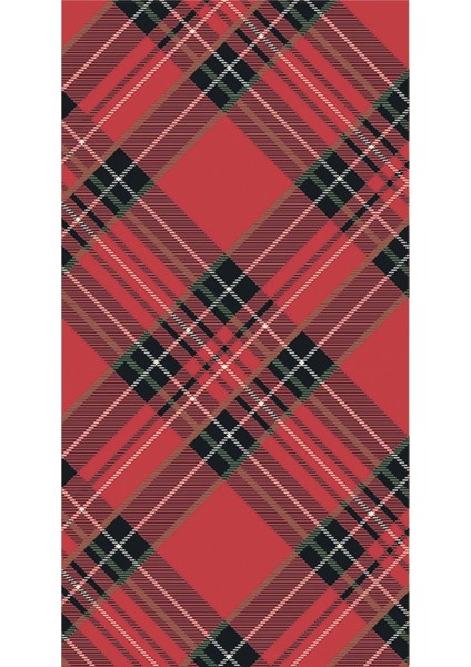 Red Plaid Guest Napkin Pack Of 16