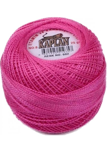 Kaplan Etamin ve Kanaviçe Ipi 8 No Kod/renk: 602 -