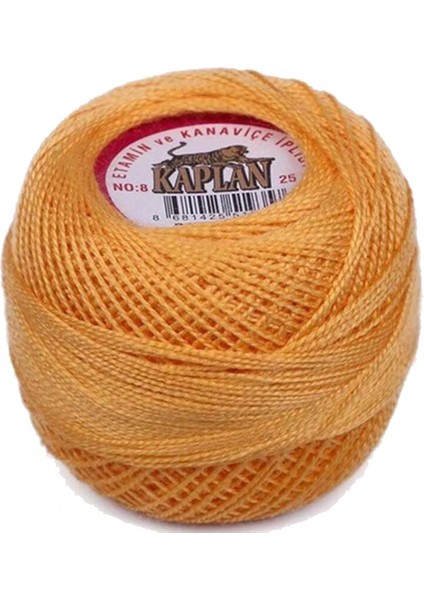 Kaplan Etamin ve Kanaviçe Ipi 8 No Kod/renk: 444 -