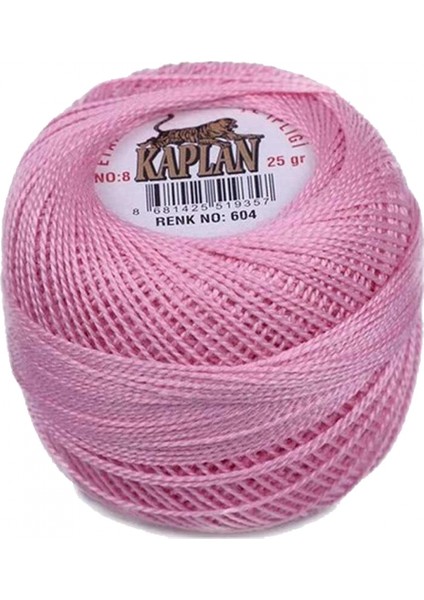 Kaplan Etamin ve Kanaviçe Ipi 8 No Kod/renk: 604 -
