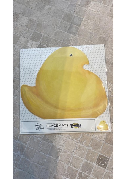 Die Cut Peeps® Chick Placemat - 12 Sheets