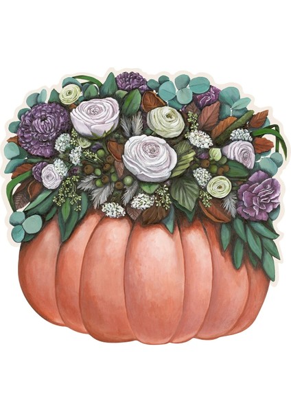 Die Cut Pumpkin Posey Placemat 12 Sheets