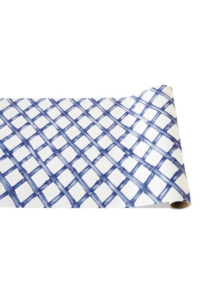 Blue Lattice Runner 20"X25'