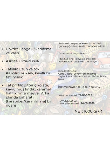 Havana Blend Öğütülmemiş Çekirdek Kahve 1 kg fırsatları