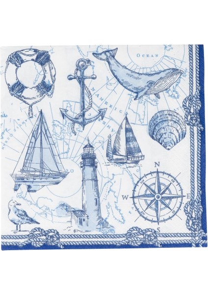 To The Lighthouse Luncheon Napkins 20 Per Package