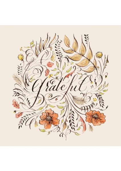 Greteful Cocktail Napkin Pack Of 20