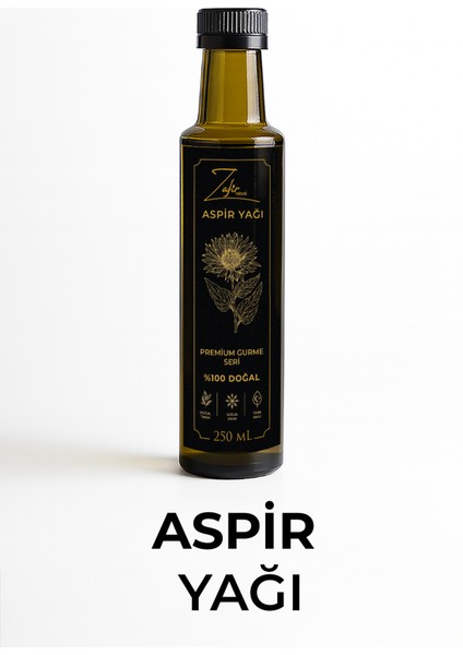 Aspir Yağı 250 mL - Soğuk Sıkım Cam Şişe