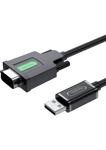 USB 2.0 To RS232 Db9 PL2303 Chip Dönüştürücü Adaptör Kablo 1.5 Metre