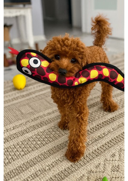 Peluş Yılan Köpek Oyuncağı | VikVik Sesli Köpek Oyun Arkadaşı 9x47 CM fiyatları