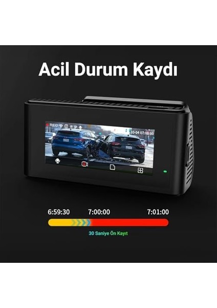 D11 2 Kameralı Ön/arka 4K+1080P Sony Starvıs Sensörlü Yapay Zeka Destekli Wi-Fi S&apos;li Araç Kamerası modelleri
