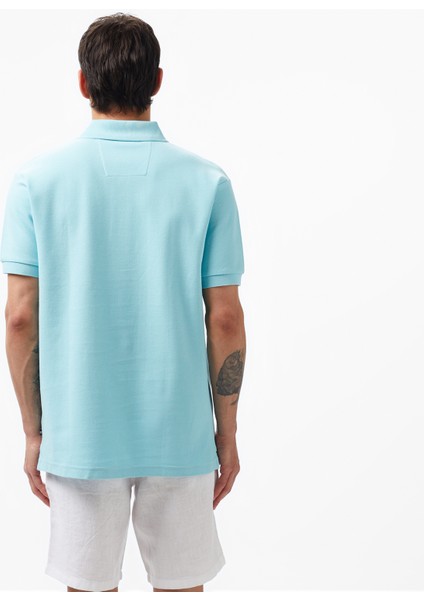 Erkek Mavi Classic Fit Polo Yaka T-Shirt K35000T.4IV