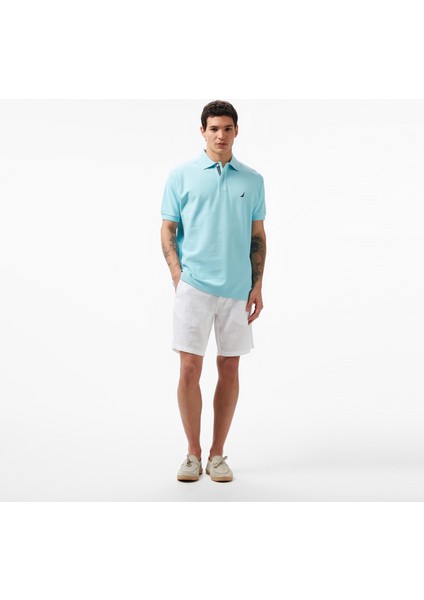 Erkek Mavi Classic Fit Polo Yaka T-Shirt K35000T.4IV