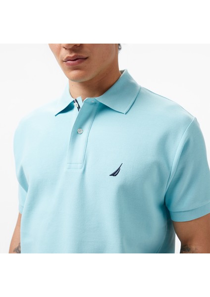 Erkek Mavi Classic Fit Polo Yaka T-Shirt K35000T.4IV