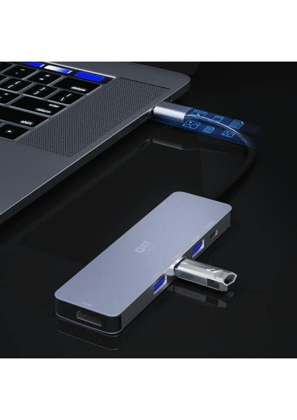 CHB058 Type-C To 4K HDMI 3*usb 3.0 Pd Hub Dönüştürücü fiyatları