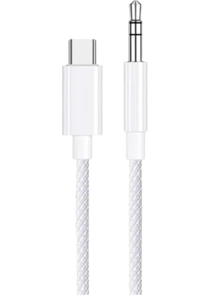 Trend iPhone 15 Serisi Için Örgü Aux Kablosu 3,5 mm Ses Kablosu - Kulaklık, iPhone Ipod Ipad, Echo Dot, Ev/araç Stereo Sistemleri, Akıllı Telefonlar, Mp3 Çalar ve Daha Fazlası Için 1m Jak Aux Kablosu