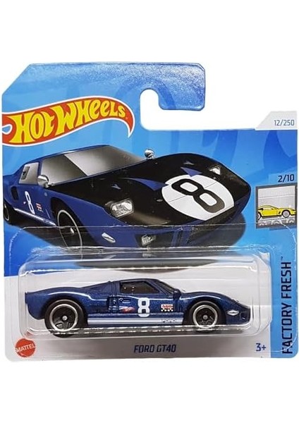 - Ford GT40 - Factory Fresh 2/10 - HTD34 - Short Card - Good Year - Autolite - Koyu Mavi Metalik - Mattel 2024-1:64 fiyatları